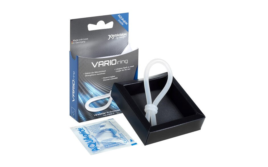 JoyDivision Steplessly Adjustable Silicone VARIOring Premium Cock Ring - - Stretchy Cock Rings