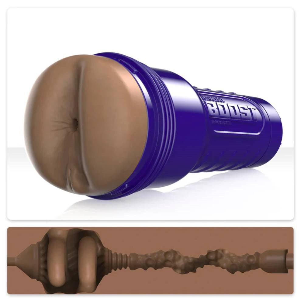 Fleshlight Boost Blast Female Realistic Butt Stroker Medium with Suction Control - - Fleshlight Male Masturbators