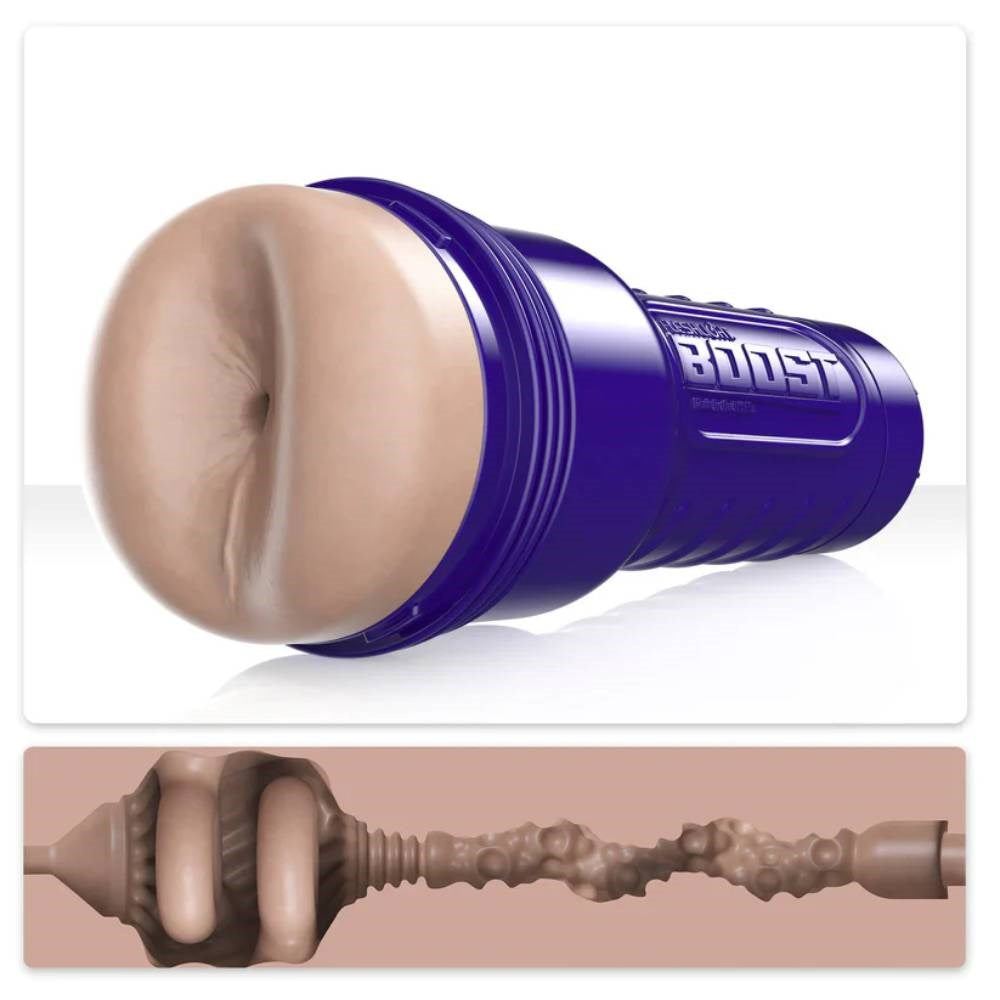 Fleshlight Boost Blast Male Pleasure Stroker Medium with Suction Control - - Fleshlight Male Masturbators
