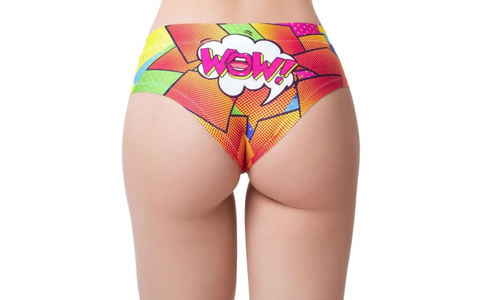Mememe Lingerie Comic Fans Yellow Slip Womens Thong Seamless Comfort - - G-Strings, Panties and Shorts