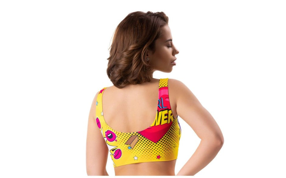 Mememe Lingerie Comics Insta Sexy Womens Crop Top - - Bras and Bra Sets