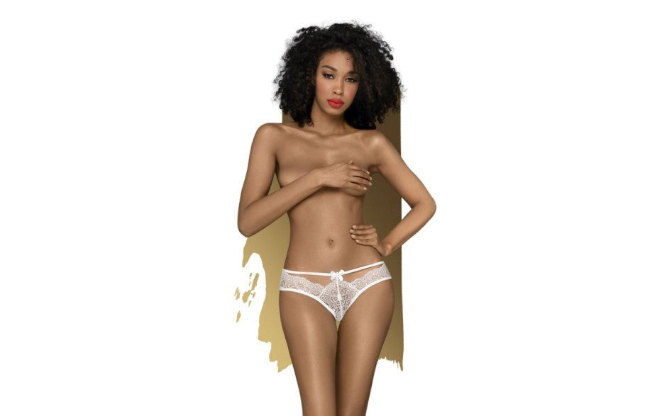 Penthouse Lingerie Adore Me Womens Lace Panties White Premium Lace Design - - G-Strings, Panties and Shorts