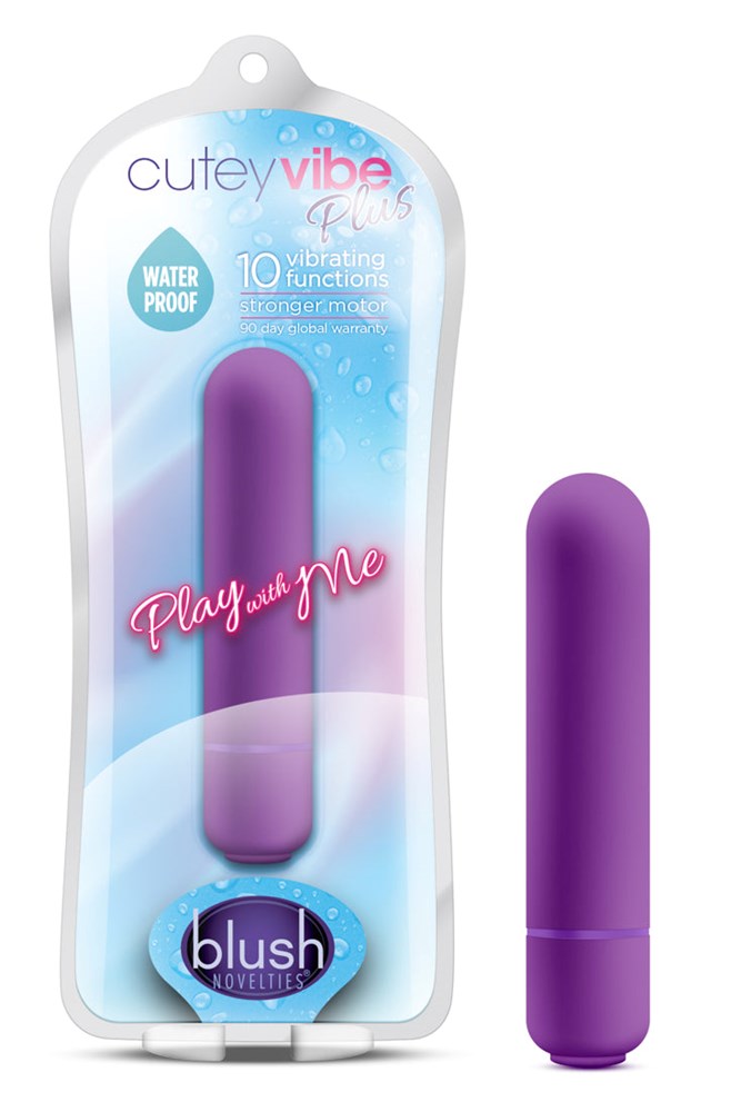 Play with Me Cutey Vibe Plus Multi Function Bullet Vibrator - - Bullet Vibrators