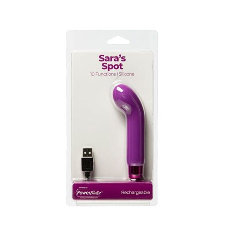 BMS Factory Power Bullet Saras Spot 10 Functions G Spot Vibrator USB Rechargeable - - G-Spot Vibrators