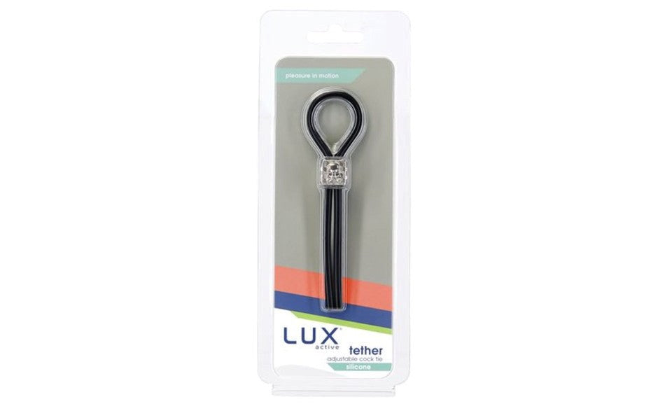 BMS Factory LUX Active Tether Fully Adjustable Cock Tie Premium Control - - Cock Rings