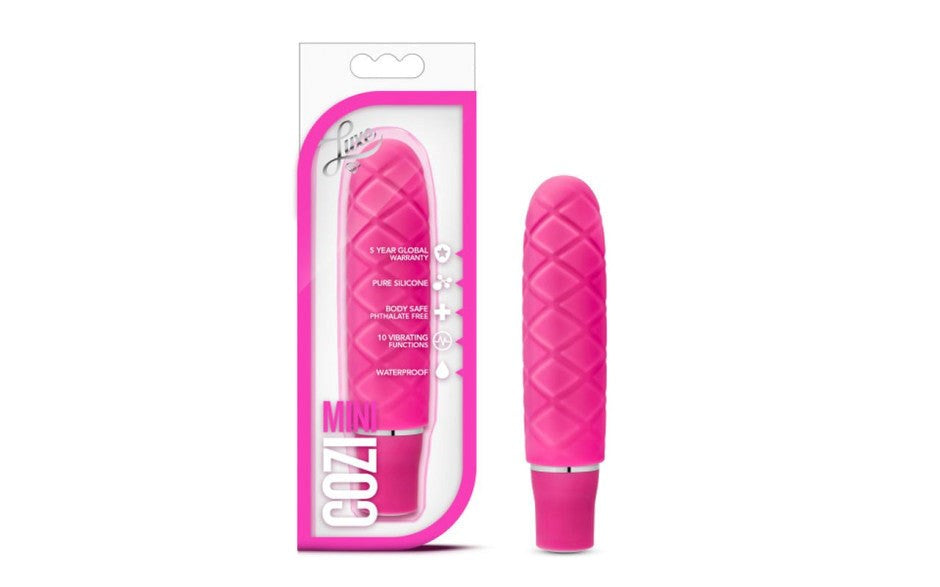California Exotics Luxe Cozi Mini Multi Function Bullet Vibrator Pink - - Bullet Vibrators