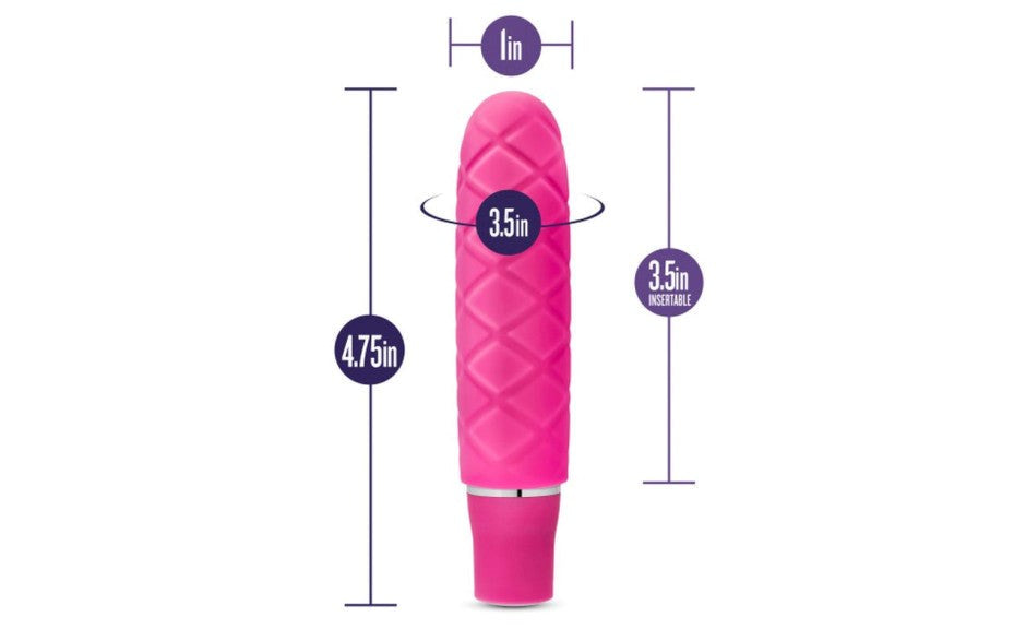 California Exotics Luxe Cozi Mini Multi Function Bullet Vibrator Pink - - Bullet Vibrators