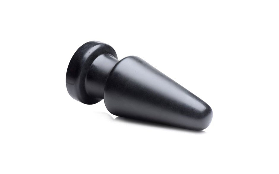 XR Brands Master Series Ass Max Anal Plug Large Black Weighted Anal Stimulation - - Butt Plugs