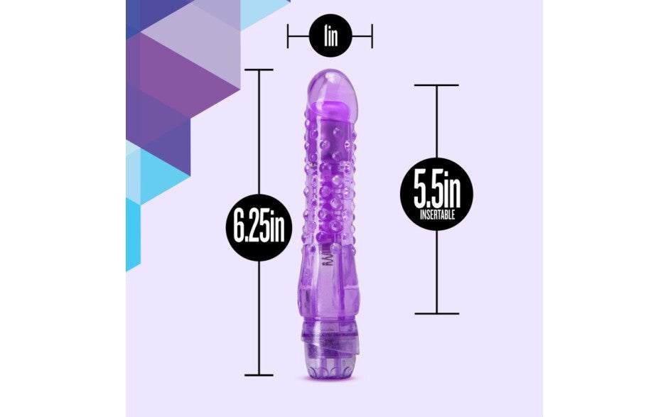 Blush Novelties Naturally Yours Bump N Grind Vibrating Dildo Purple - - Vibrating Dildos