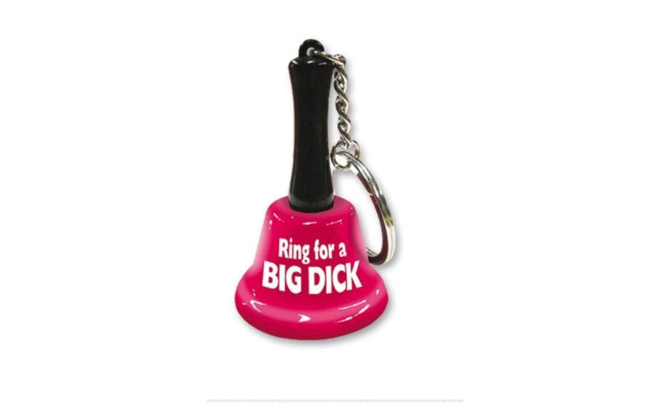 Ozze Creations Novelty Ring For A Big Dick Mini Bell Key Chain Premium Metal - - Party Gifts and Novelties