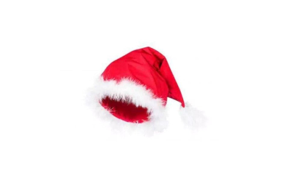 Obsessive Santastic Soft Material Santa Cap with Classic Holiday Design - - Fancy Dress Ups