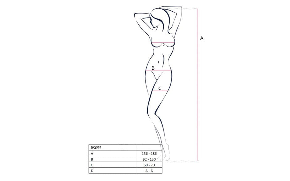 Passion Lingerie BS055 White Bodystocking Full Body Sheer Mesh Lingerie - - Body Stockings