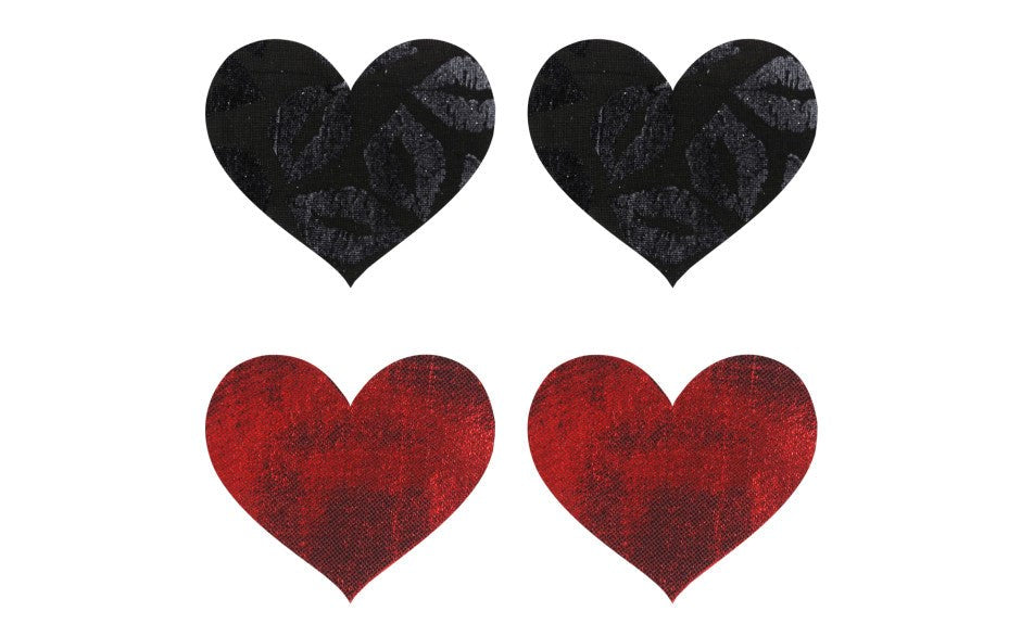 Peekaboo Pasties Peekaboo Stolen Kisses Hearts Shaped Nipple Pasties Premium - - Fancy Dress Ups