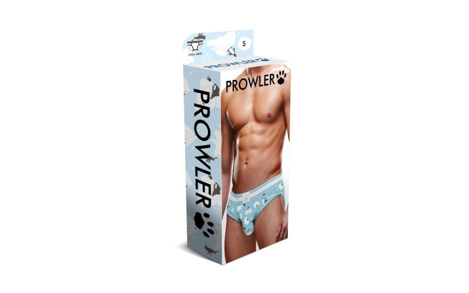 Prowler Winter Open Back Comfortable Stretchy Mens Brief with Arctic Design - - Mens Briefs And Boxers