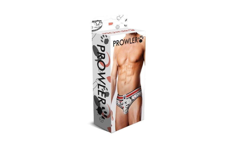 Prowler Puppie Print Open Sexy Mens Brief with Strategic Open Back Design - - Mens Briefs And Boxers