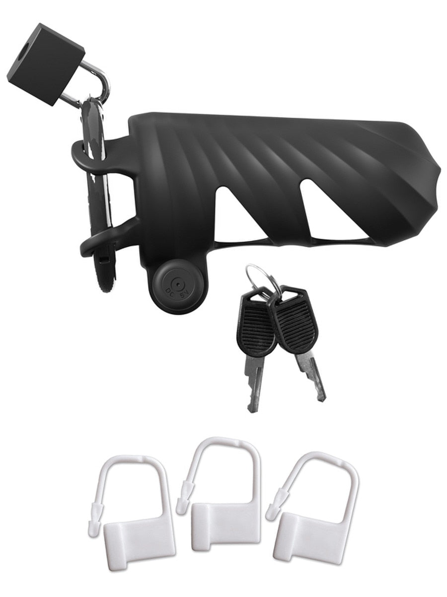 Fantasy C-Ringz Remote-Controlled Vibrating Cock Blocker - - Male Chastity