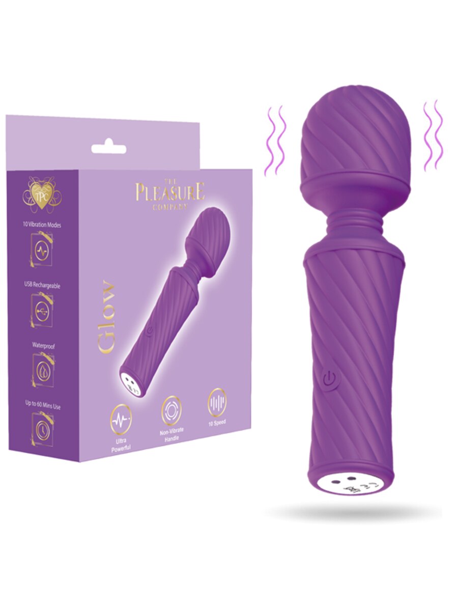 Full Circle Glow Waterproof Body Wand Massager - - Body Wands