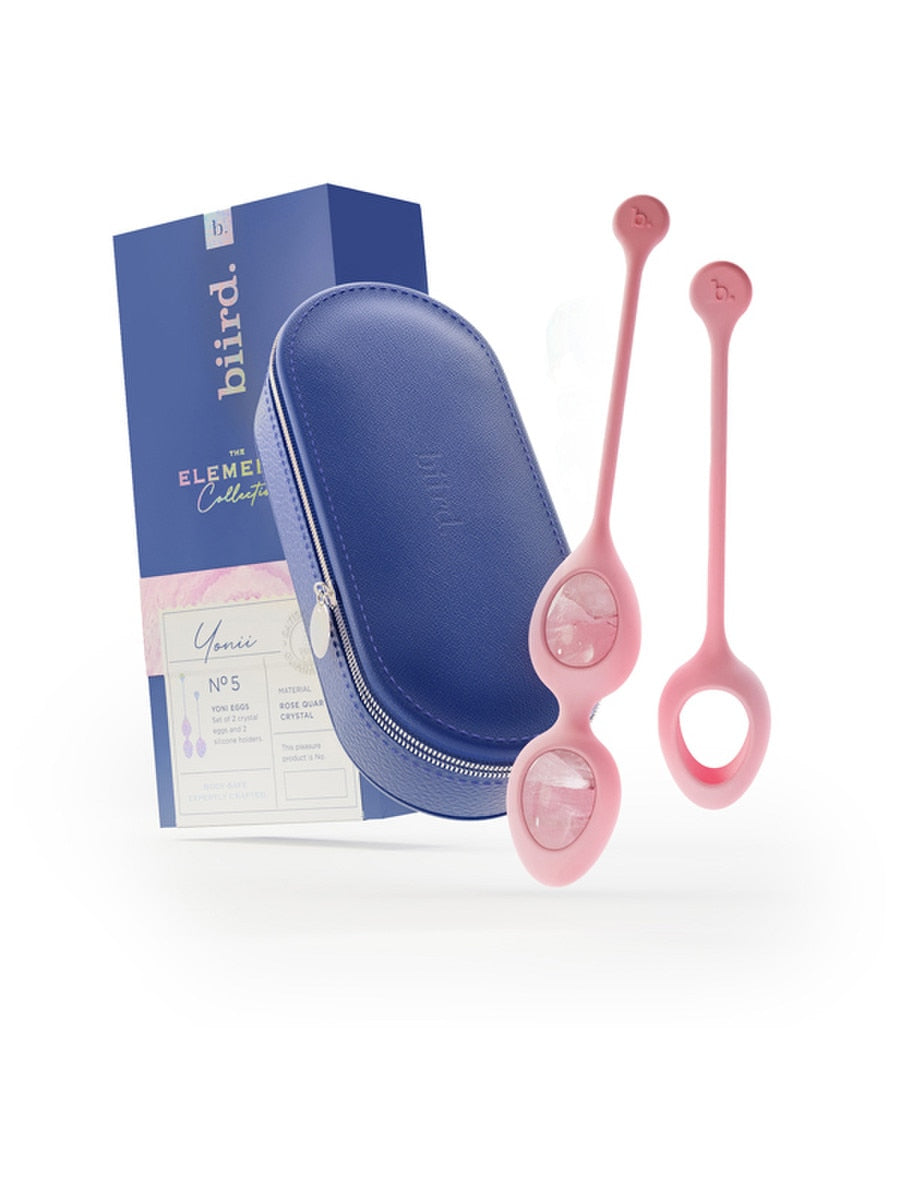 Biird Yonii Quartz Egg Pelvic Floor Massager Set of 2 - - Love Eggs and Kegel Exercisers