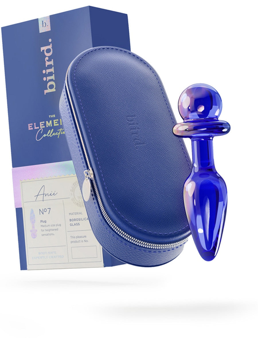 Biird Anii Medium Borosilicate Glass Anal Plug - - Glass Sex Toys