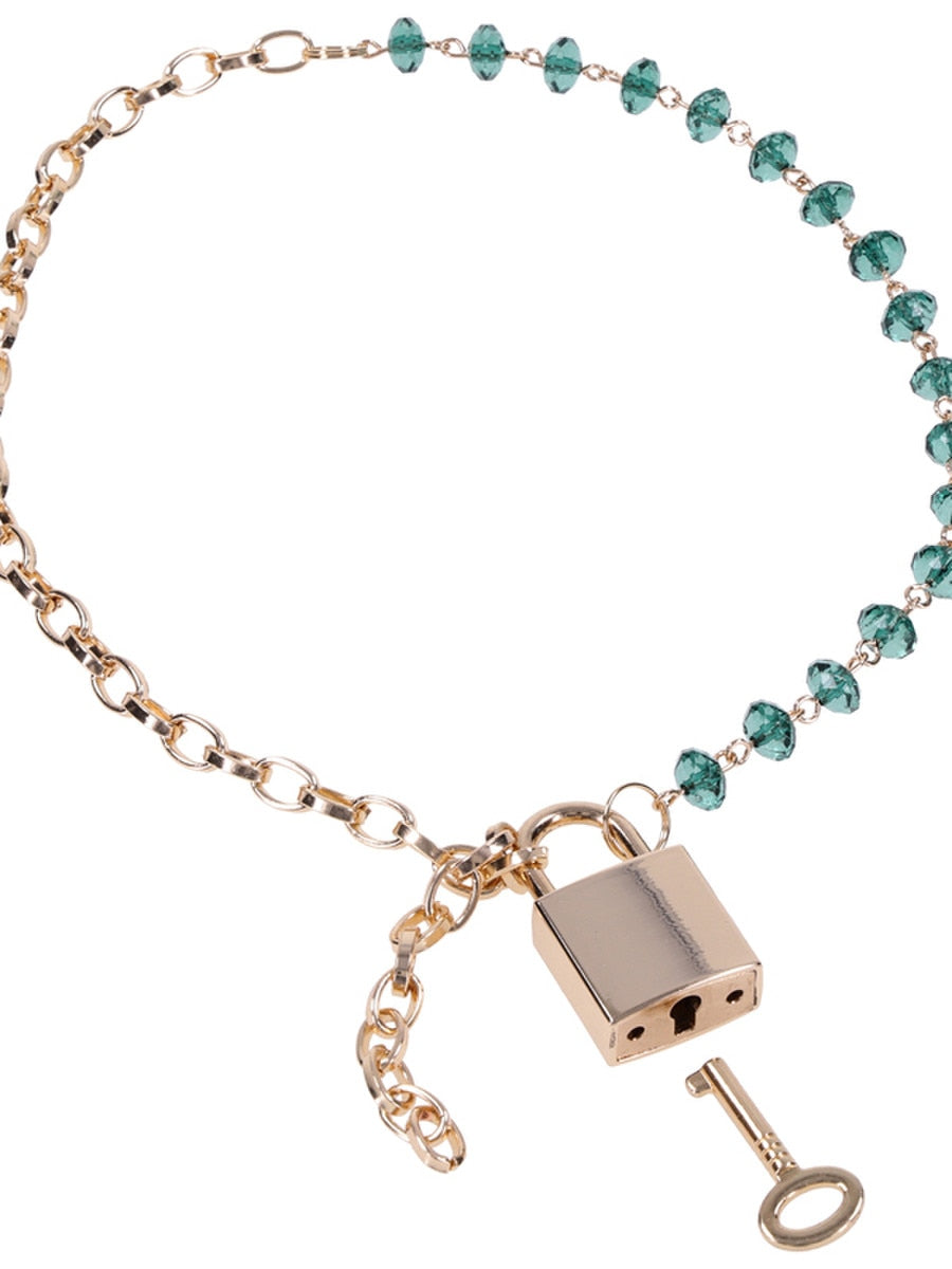 Sportsheets Indica Crystal Day Bondage Collar - - Collars and Leads