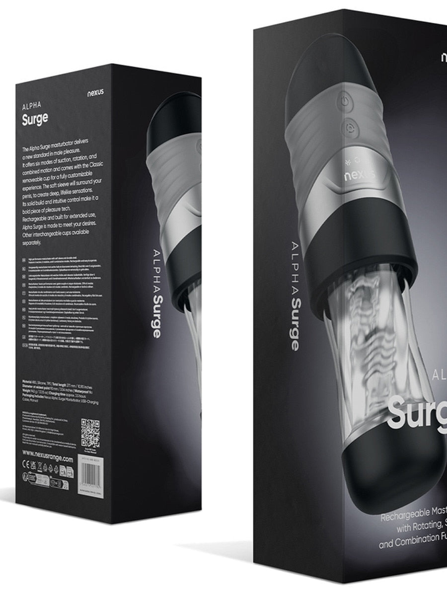 Nexus Alpha Surge Male Masturbator with Classic Cup - - Masturbators and Strokers