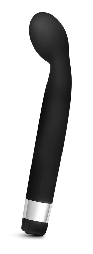 Rose Scarlet G 8.5 Inch G Spot Vibrator Black with Curved Bulbous Tip - - G-Spot Vibrators
