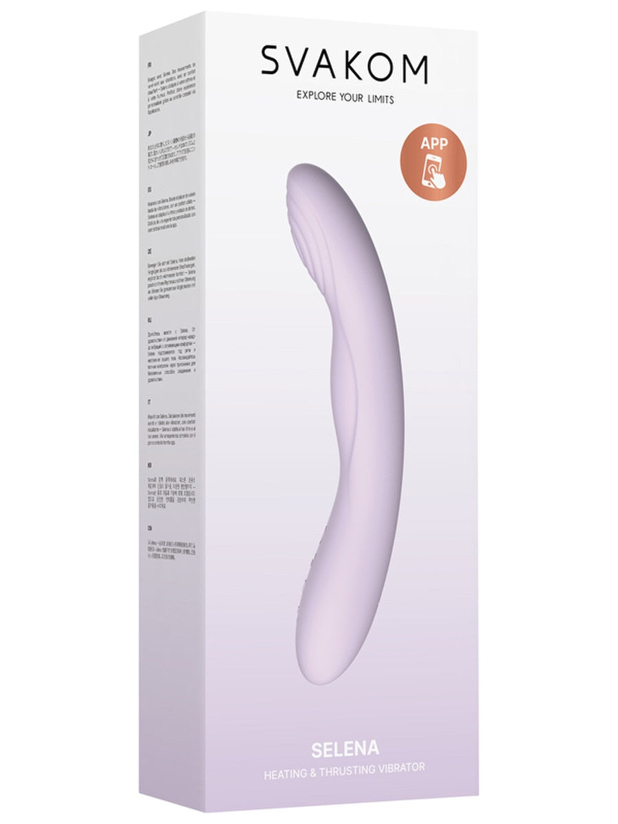 Svakom Selena App-Controlled Heating & Thrusting Vibrator - - G-Spot Vibrators