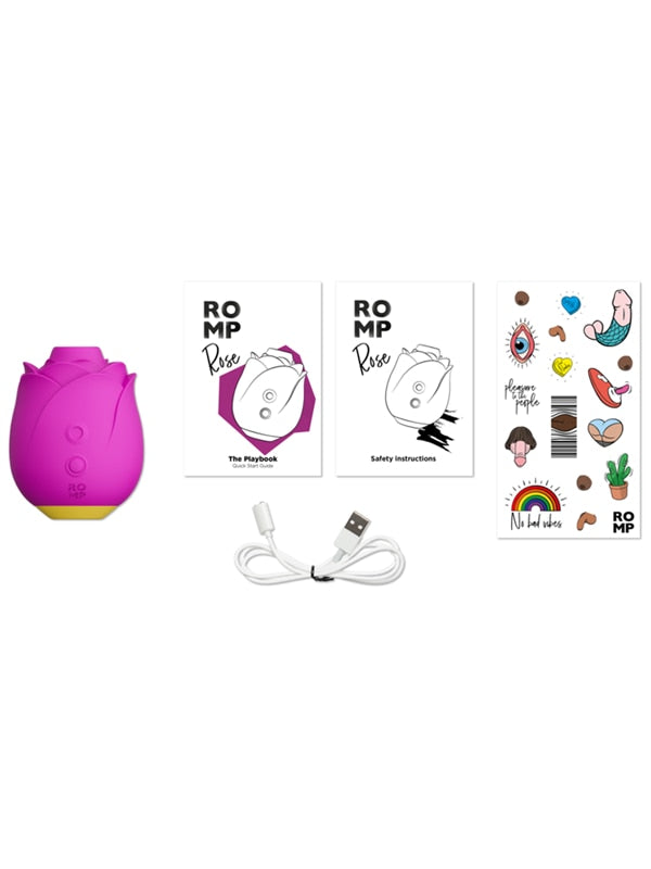Love Honey Romp Rose 2.0 Vibrating Clitoral Massager - - Clit Ticklers and Pulsators
