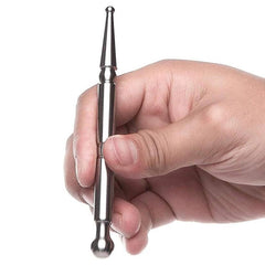 BDStyle Stainless Steel Double Down Penis Plug - - Penis Plugs