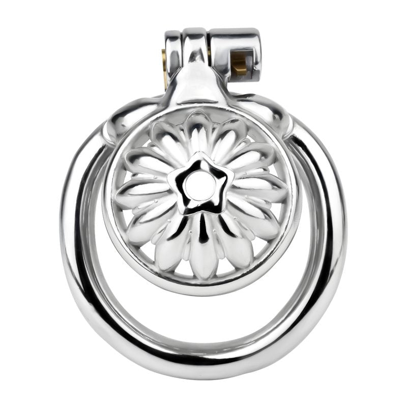 BDStyle Sunflower Shape Steel Male Chastity Cage - - Male Chastity
