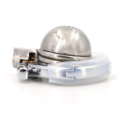 BDStyle Round Lid Gear Ring Metal Male Chastity Cage - - Male Chastity