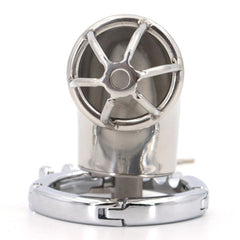 BDStyle Gear Adjustable Ring Stainless Steel Cock Cage - - Male Chastity