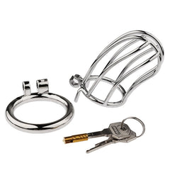 BDStyle Classic Small Banana Male Chastity Cage Hide Lock - - Male Chastity