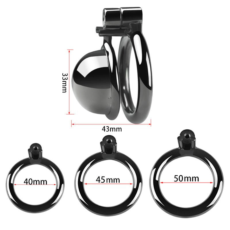 BDStyle CB Chastity Lock Cock Cage Black - - Male Chastity