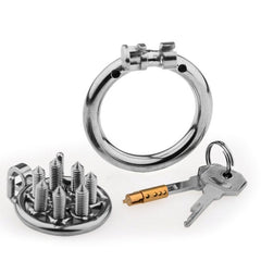 BDStyle Spikes Flat Male Chastity Cock Cage - - Male Chastity
