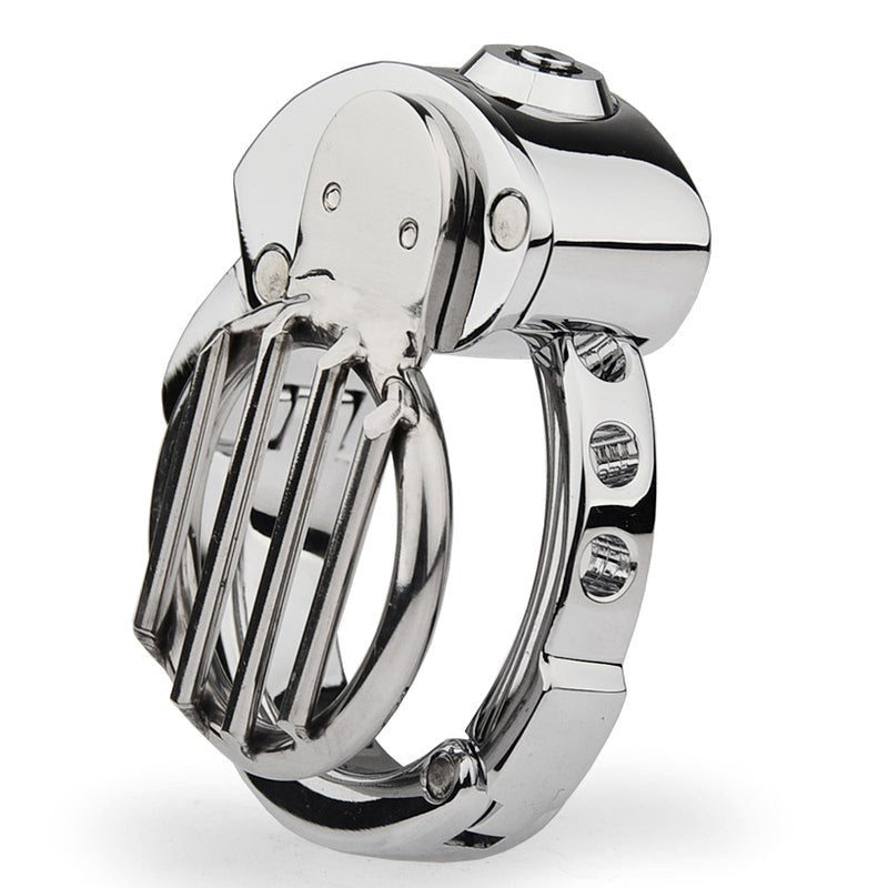 BDStyle Plate Cage Male Chastity Device With Adjustable Ring - - Male Chastity
