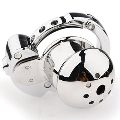 BDStyle Exile Deluxe Locking Confinement Cock Cage With Adjustable Ring - - Male Chastity