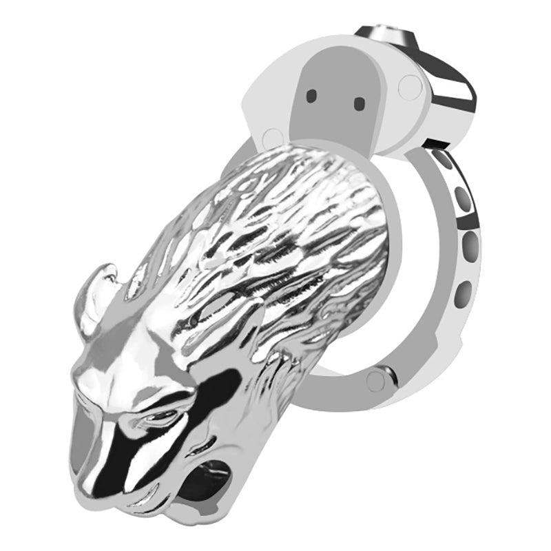 BDStyle Tiger Male Chastity Cock Cage With Adjustable Ring - - Male Chastity