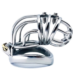 BDStyle Rivet Screw Bent Male Cock Cage - - Male Chastity