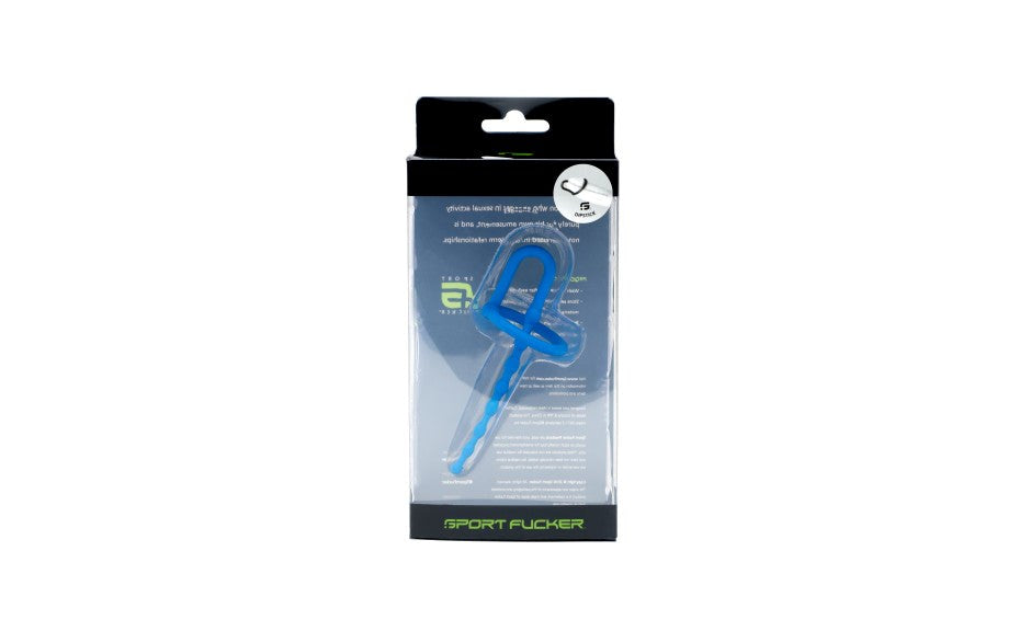 Sport Fucker Dipstick Silicone Penis Plug Blue Urethral Stimulation - - Penis Plugs
