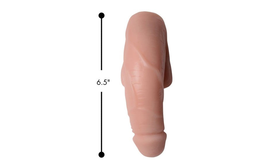XR Brands Strap U Large Bulge Soft Packer Realistic Dildo Light 6.5 Inch - - Realistic Dildos
