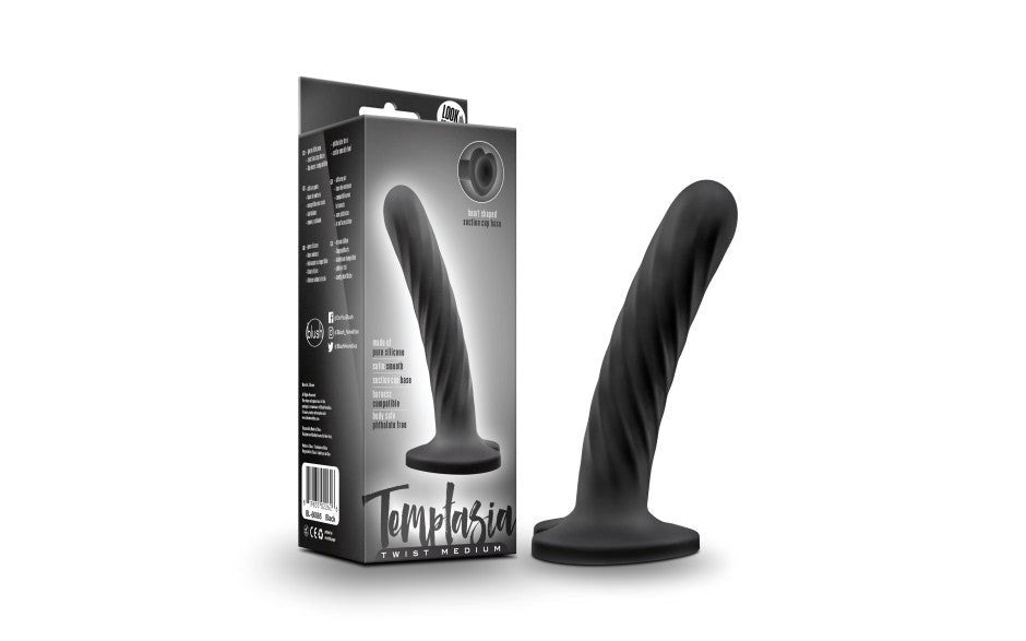 Blush Novelties Temptasia Twist Design Anal and G Spot Dildo Medium - - Non-Realistic Dildos