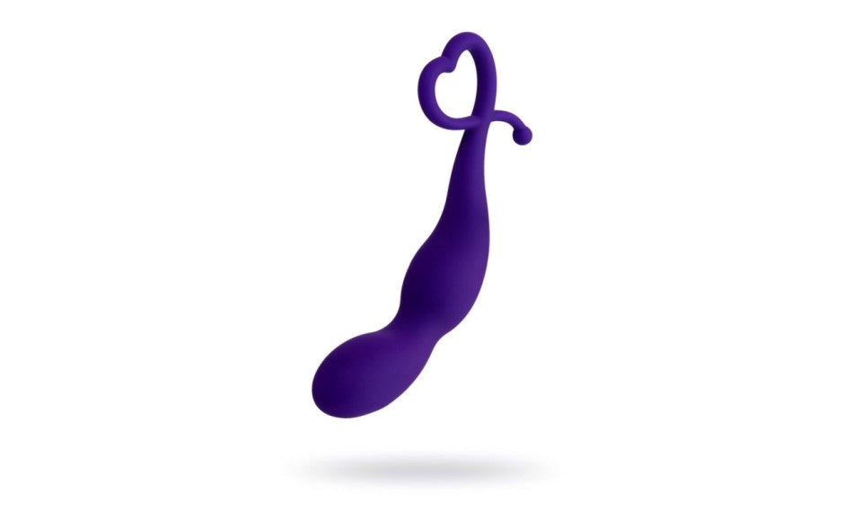 ToDo Wlap Curved Head Silicone Anal Plug with Wave Relief Texture - - Butt Plugs