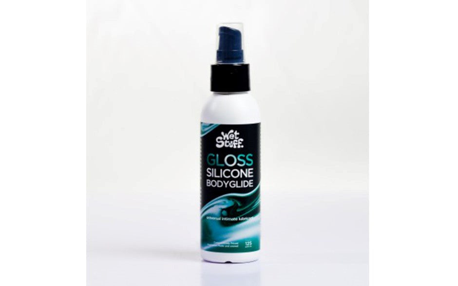 Gel Works Wet Stuff Gloss Silicone Bodyglide Pump 125g Long Lasting Lube - - Silicone Based Lubes
