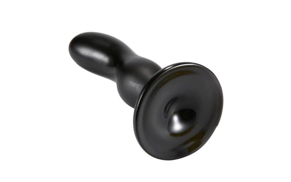 NANMA Corporation X Men Oval Head Butt Plug 20cm Black Premium Anal Stimulation - - Butt Plugs