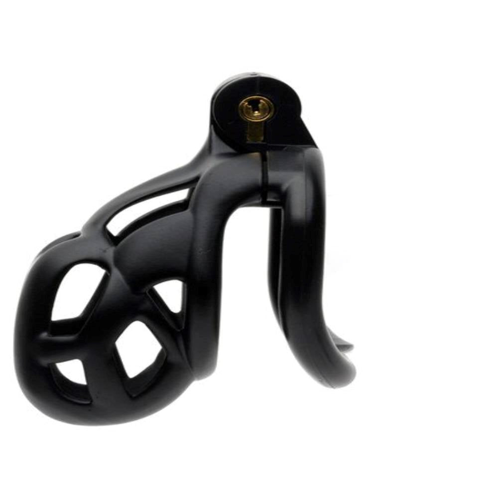 Sport Fucker The Guardian by CellMate Male Chastity Device Black with Lock - - Male Chastity