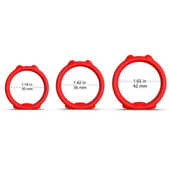 BDStyle Cat Silicone Cock Ring Set - - Cock Ring Sets