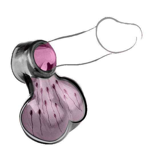 BDStyle Soft Scrotum Erection Enhancer Penis Sleeve - - Ball and Cock Toys