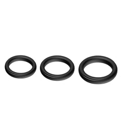 BDStyle Triple Male Silicone Cock Ring Set - - Cock Ring Sets