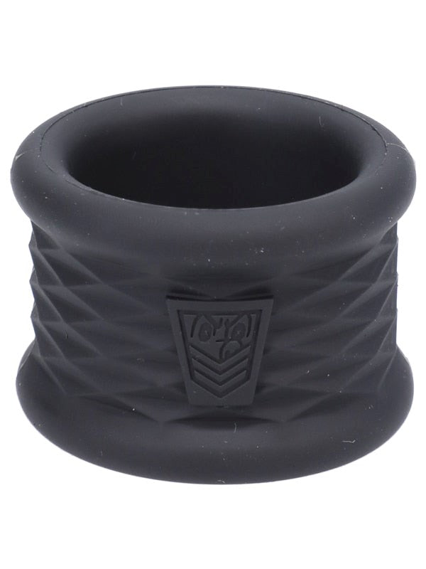 Doc Johnson Fort Troff Stretch Flex Trainers Cock Ring Black for Testicular Training - - Stretchy Cock Rings